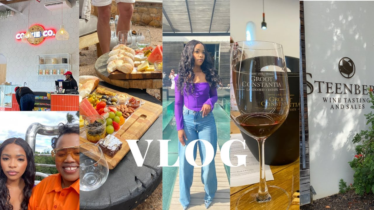 VLOG : SPEND THE DAY WITH ME AND CONSTANTIA WINE FARM ROUTE+MY FAVORITE COOKIE SHOP /LHUWLUKEVLOGS
