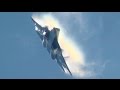 Spectacular Russian Su-57 Felon T-50 Demo MAKS 2015 PAK-FA ВКС России