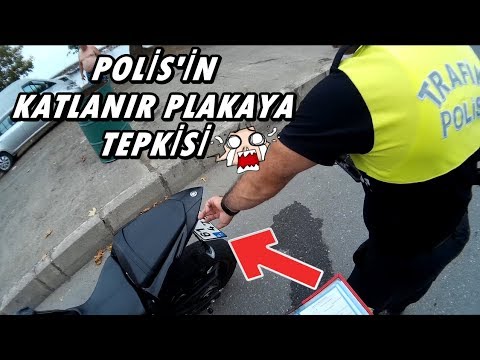 POLİSİN Katlanır plakaya TEPKİSİ - R25 KATLANIR PLAKA