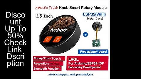 1.5 Inch 466*466 IPS OLED ESP32 S3 LVGL Ar-duino Development Round  Knob Rotary Touch Display with W