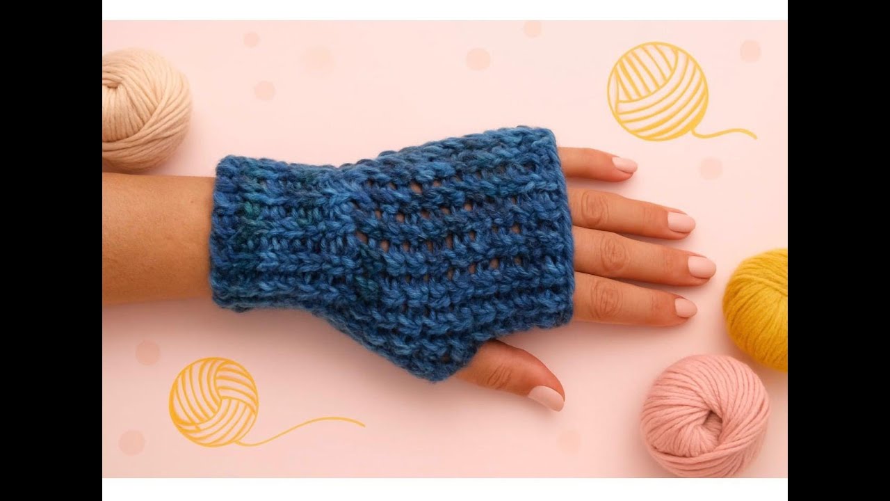 Mezzi Guanti ai Ferri🧶Tutorial Facile,Morbido ed Elegante❤ Ottima Idea Regalo🎁
