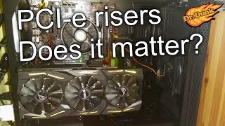 Do PCI-e risers impact performance?