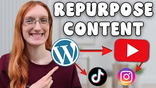 Details How to EASILY Repurpose Your Blog Content  // Save Time Creating! News
