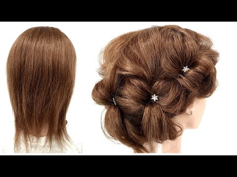 Топ 7 Легких Причесок из РЕЗИНОК для Коротких волос. Top 7 Easy Hairstyles for Short Hair