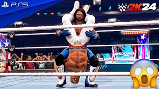 WWE 2K24 - AJ Styles vs. Cody Rhodes - Full Match at Backlash France 2024 | PS5™ [4K60]