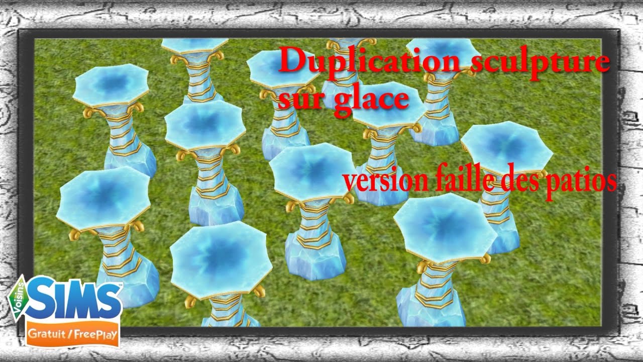 The Sims Freeplay Glitch duplication sculpture sur glace YouTube