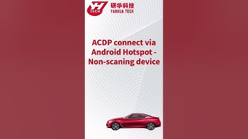 Yanhua mini ACDP connect via Android Hotspot-Non-scanning device
