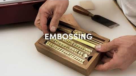 Leather Foil Embossing trailer - Leathercraft Tutorial with Peter Nitz