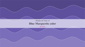 Shades & Tints of Blue Marguerite color #6a5bb1 A Cool Violet color #5e509d #524689 #7a6db9 #8b7fc2