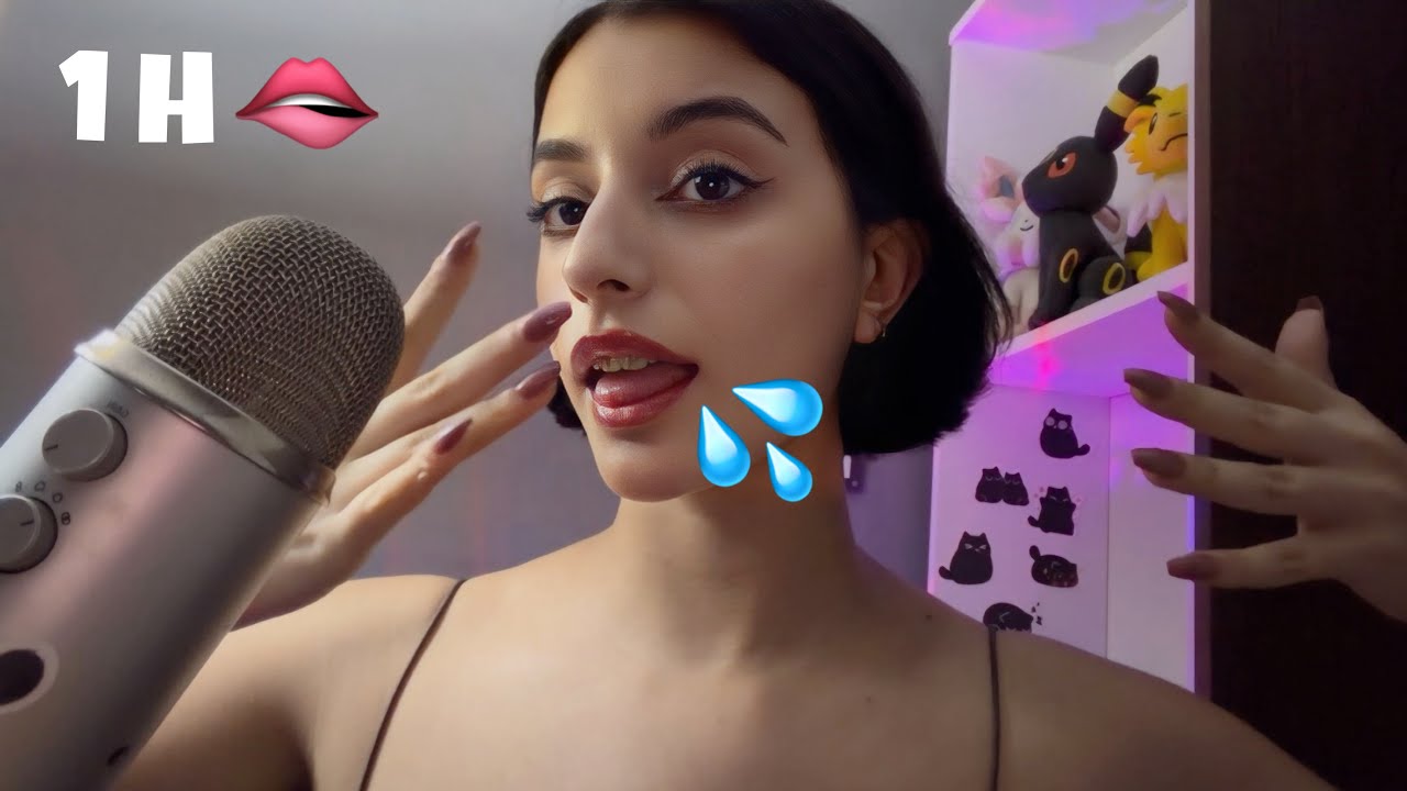 1 час ASMR-рисования слюной