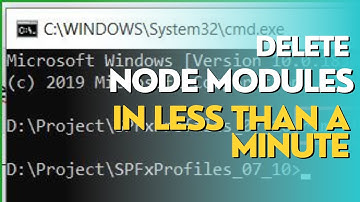 How to delete node modules quickly