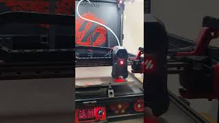 Voron 2.4 R2: G32 routine at 400%. (Quad Gantry Level and Nozzle wipe)