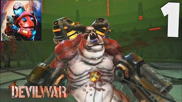 Devil War: 3D Offline FPS Game - Full Gameplay Walkthrough Parte 1 (iOS, Android)