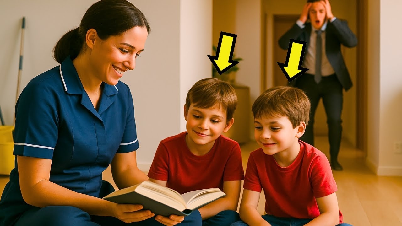 LOS GEMELOS NO VEÍAN… HASTA QUE UN DÍA EL MILLONARIO LLEGÓ MÁS TEMPRANO Y LOS VIO LEYENDO…