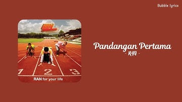 Pandangan Pertama - RAN (lirik)