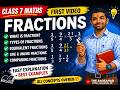 Class 7 Maths Fractions Chapter | First Video | Basics of Fractions with Examples | The RaoSahab