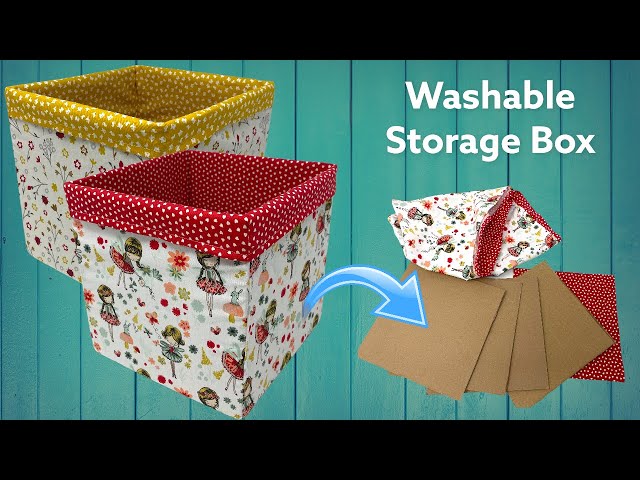 DIY Storage Bins  Free Collapsible Box Tutorial