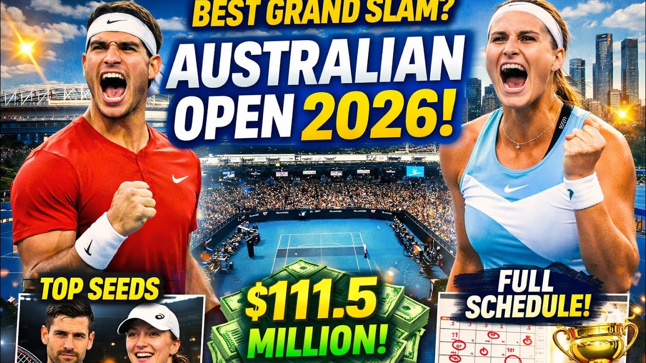 Australian Ope 2026 Explained 🎾 Schedule, Seeds, Prize Money & Why It’s the Best Grand Slam!