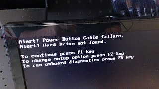 Dell Optiplex power button cable failure! A guide on how to stop the annoying error!