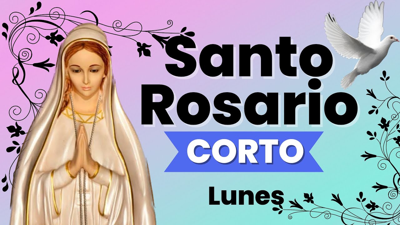 Santo Rosario CORTO, misterios Gozosos del día Lunes 31 de Octubre.🙏🏼🌷