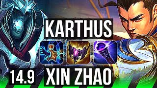 KARTHUS vs XIN ZHAO (JGL) | 85k DMG, 6 solo kills, Rank 8 Karthus | KR Challenger | 14.9