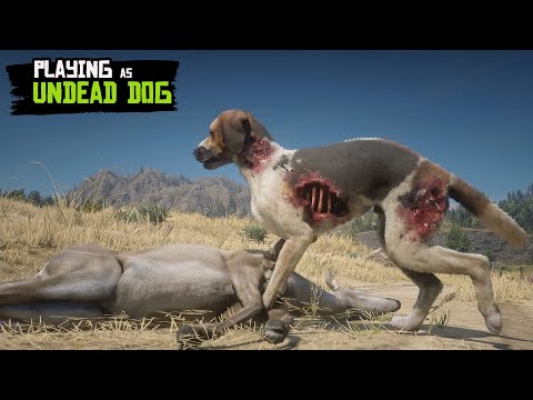 Playing as DEAD DOG american fox Hound in Red Dead Redemption 2 PC