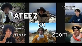 Ateez on Zoom