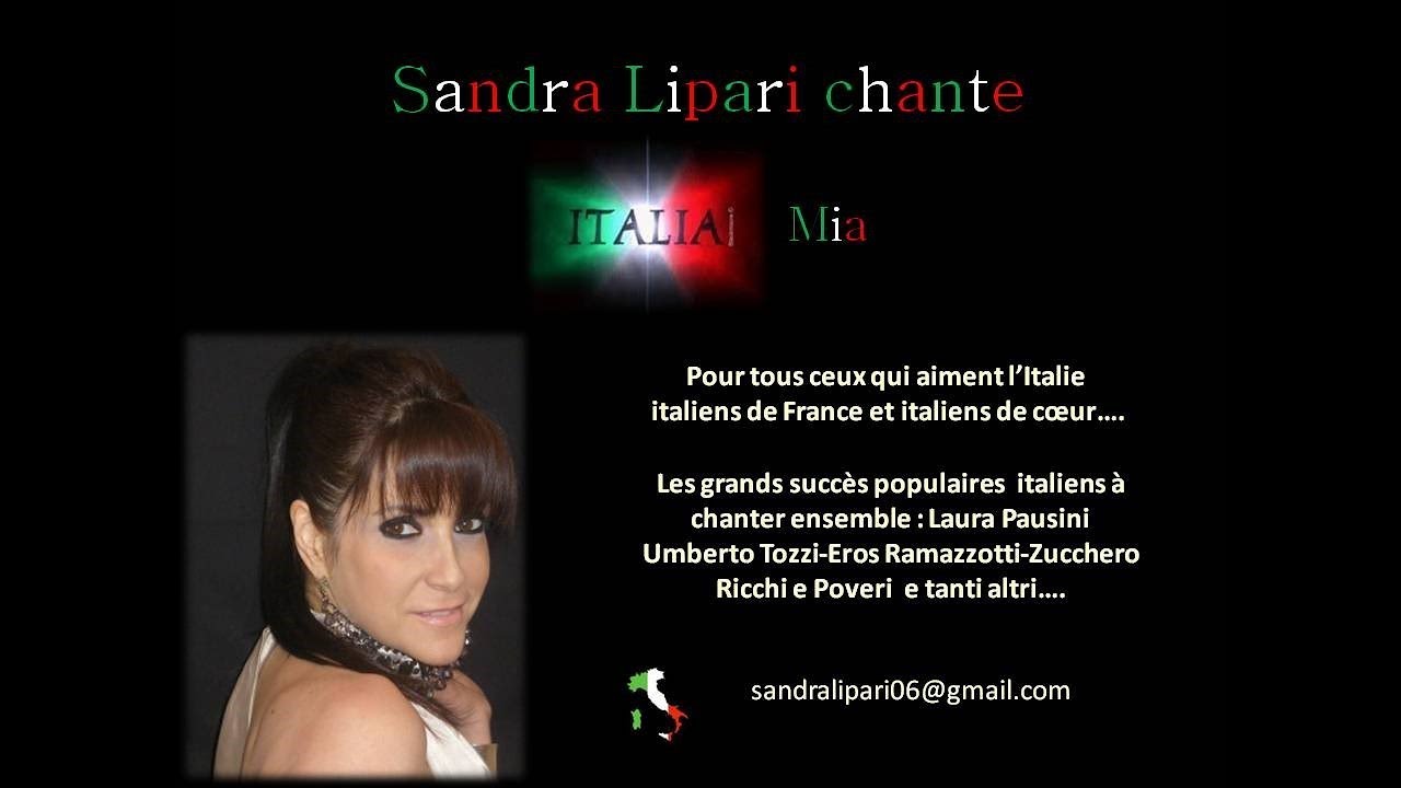 Sandra Lipari chante l'Italie