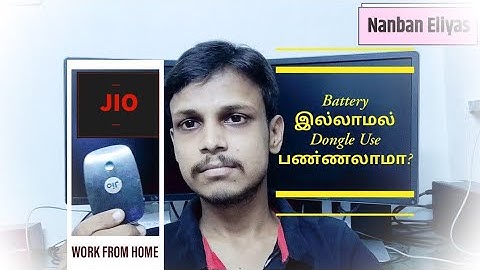 How to use JIO Dongle without battery | Nanban Eliyas