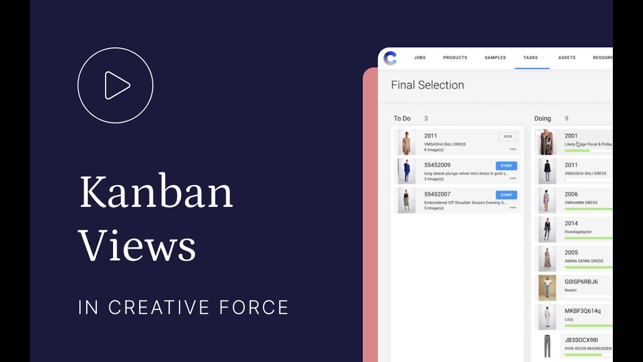 Kanban Views in Creative Force