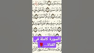 سورة القلم مرتلة بصوت القارئ بارق العبيدي