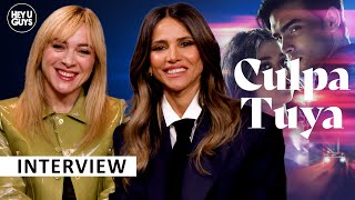 Culpa Tuya/Your Fault - Goya Toledo & Marta Hazas working with the cast, romantic movie inspirations