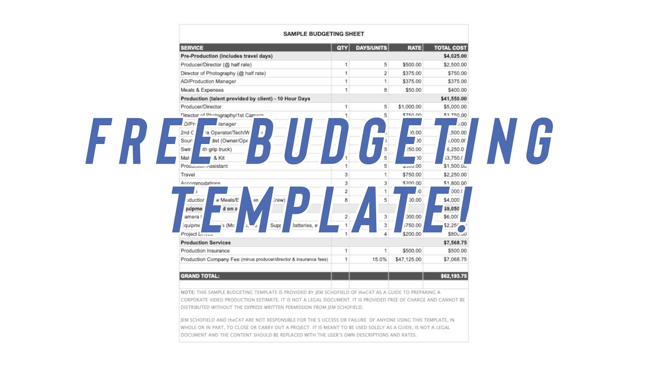 FREE BUDGETING TEMPLATE (EP.79) - YouTube