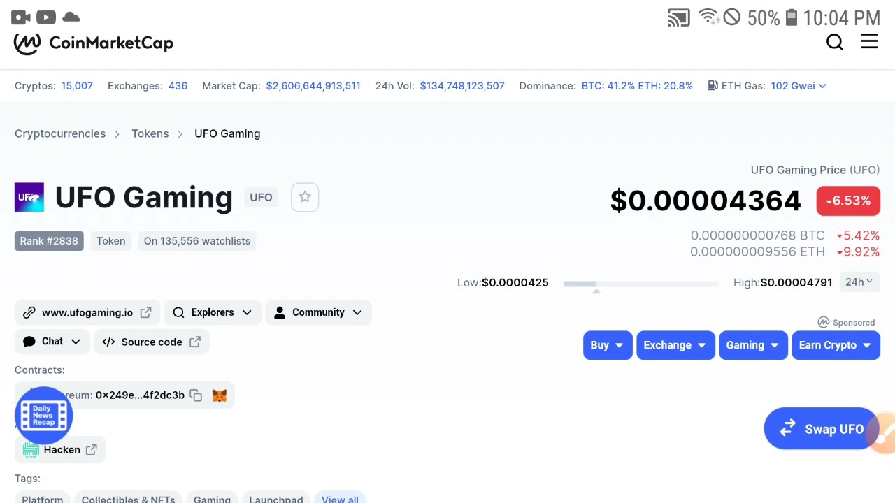 UFO Gaming Holders Are you Loss😭 || UFO Price Prediction || Crypto Analysis