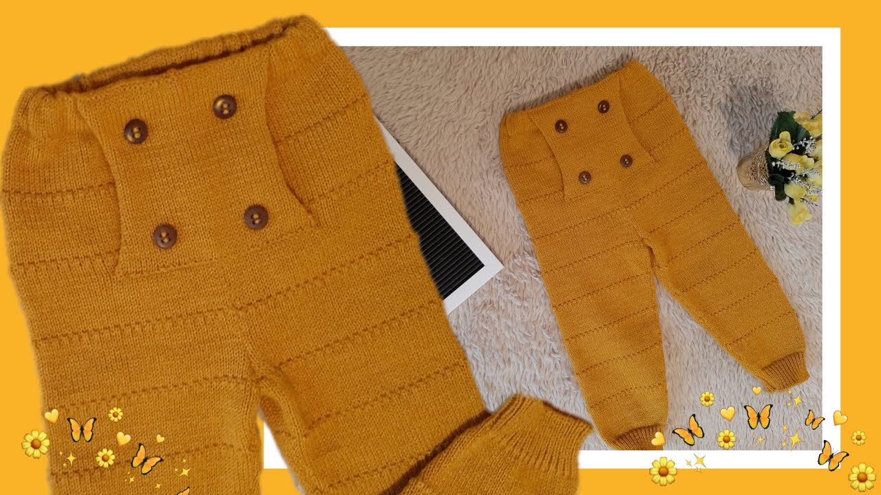 COMO FAZER CALÇA BEBÊ TAM 9 MESES | TRICÔ Á MÁQUINA - Ateliê Beleza em Fios