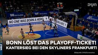BASKETBALL: Bonn zerlegt Frankfurt und löst das Playoff-Ticket! | Highlights #bbl