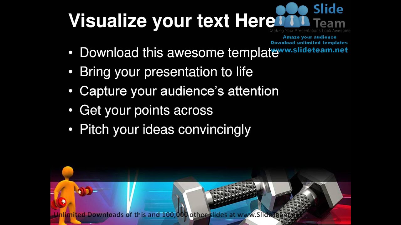 high tech work out health powerpoint templates themes and technology ppt themes