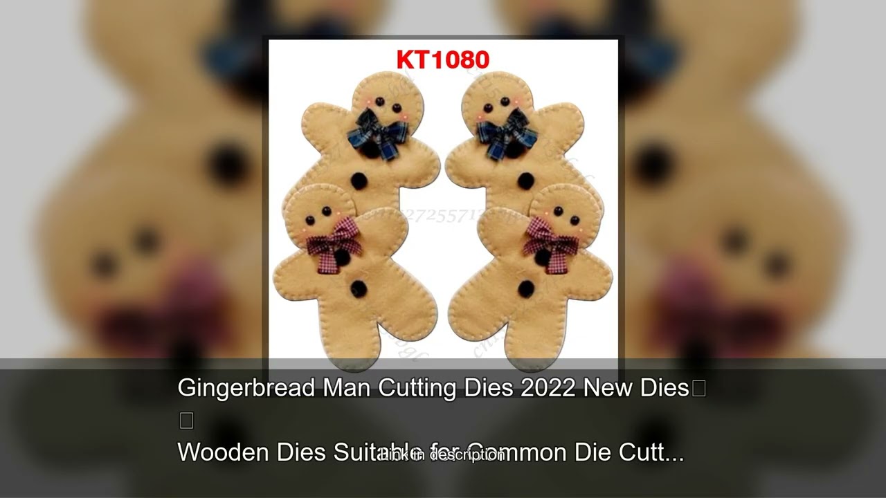 Gingerbread Man Cutting Dies 2022 New Dies Wooden Dies Suitable for Common Die Cutting Machines