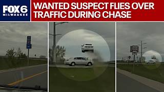 Wisconsin pursuit, car flies over traffic while fleeing | FOX6 News Milwaukee