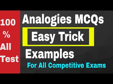 Analogies MCQs, Verbal Ability For NTS GAT, NAT, HAT || Analogies Questions Tricks