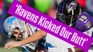 Jared Goff Ravens Kicked Our Butt” | Lions Remember & Motivated From Ugly 2023 Baltimore Loss