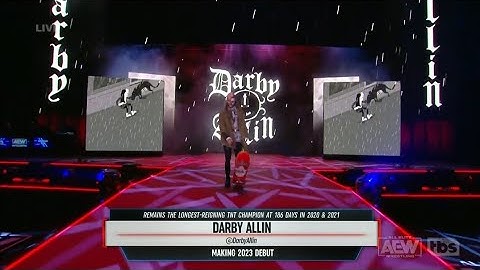 Darby Allin Hometown Entrance: AEW Dynamite, Jan. 4, 2023