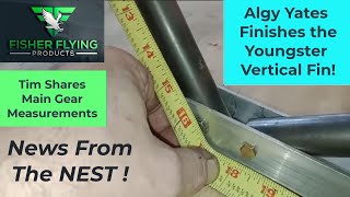 LEARN TO TIE BUNGEE CHORD ON AN FP-202 - FP-202 MAIN GEAR DIMENSIONS - ALGY YATES FINISHES THE FIN!