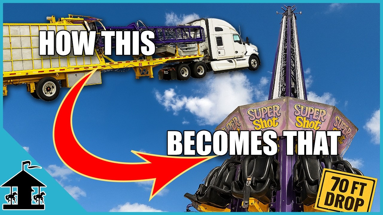 Setting up the Super Shot Drop Tower