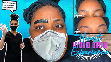 A 19 Year Old Permanently Tattooed My Eyebrows! | Microshading/Microblading (Hybrid Brow) Experience