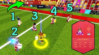 The GREATEST CLUTCH - 1v5 Goal saves the day⚽ (Super League Soccer Roblox)
