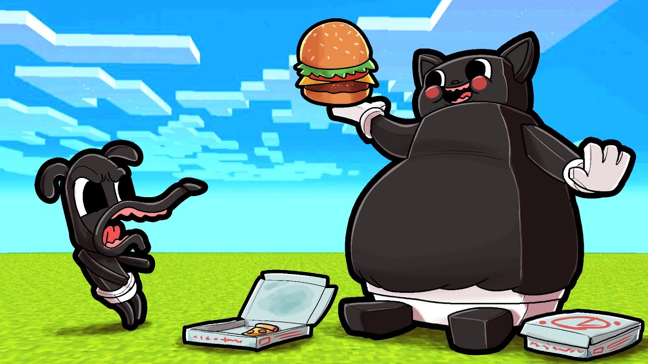 Cartoon Cat 600 Pound LIFE STORY! (Minecraft)