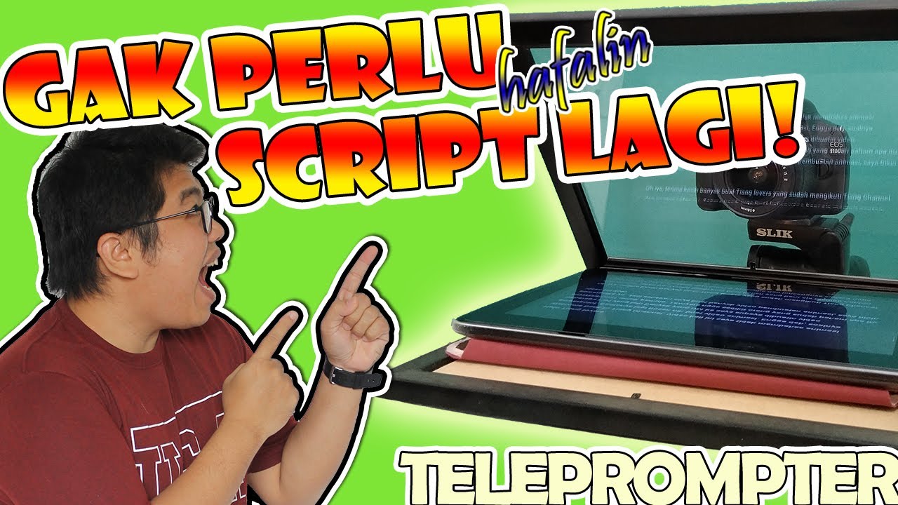 Cara Menggunakan Teleprompter GA PERLU HAFALIN SCRIPT! YouTube