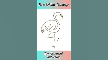 Turn S4 into Flamingo #drawing #art #viral_video #satisfyingvideo #artdrawing