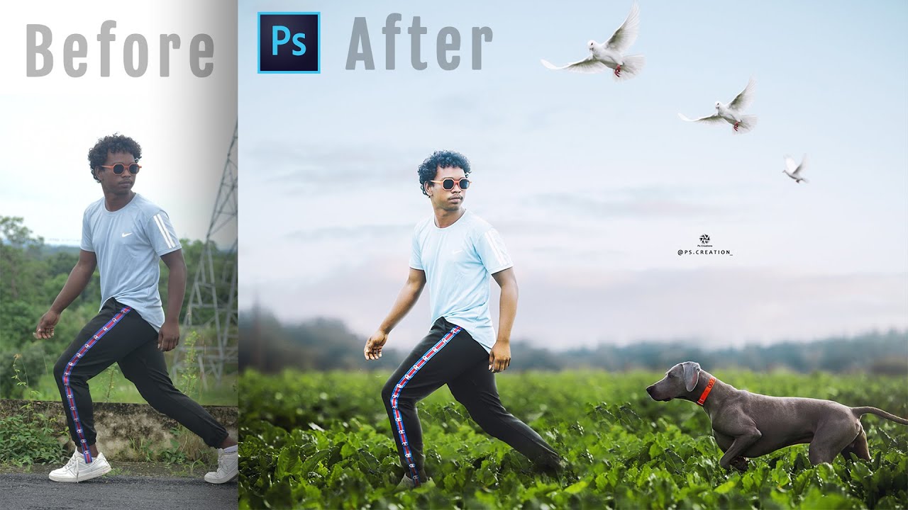 Dog Lover | Concept Photo Editing Tutorial - Ps Creation - YouTube